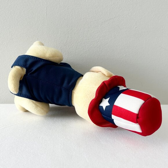 Raising Canes Dog Plush Stars Stripes Uncle Sam Patriotic Puppy Stuffed Toy 2019 - Picture 8 of 8